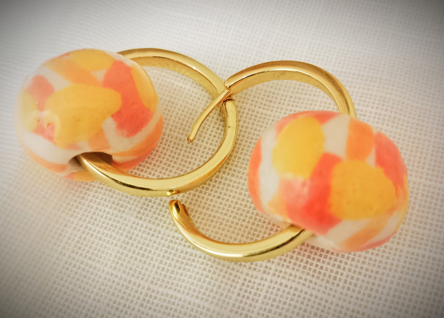 PENDIENTES PLANETA NARANJA